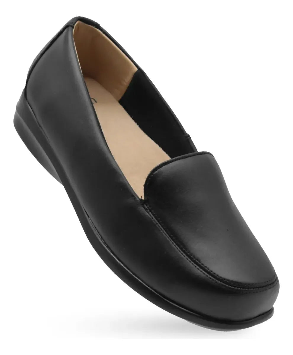 Zapato de Piel de Dama Negro 641