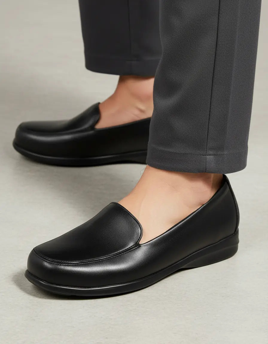 Zapato de Piel de Dama Negro 641