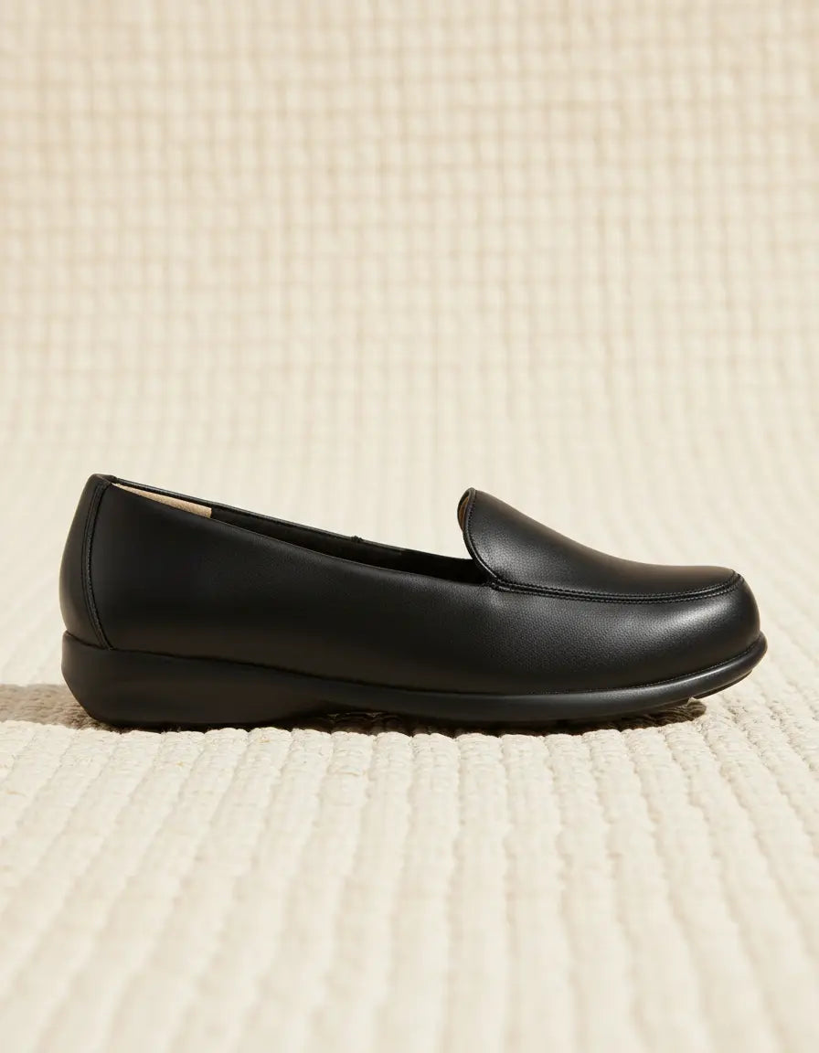 Zapato de Piel de Dama Negro 641