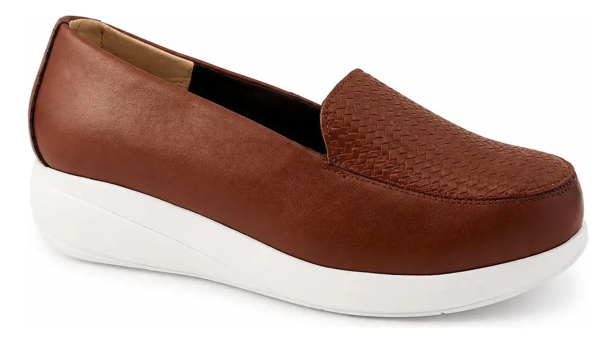 Dama Zapato de Piel 643 COGNAC