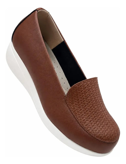 Dama Zapato de Piel 643 COGNAC