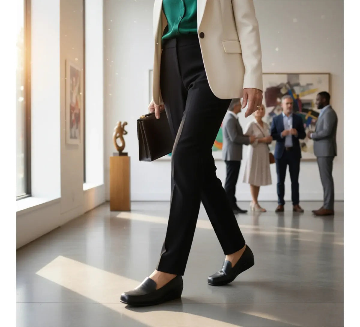 Zapato Piel Negro de Dama 641