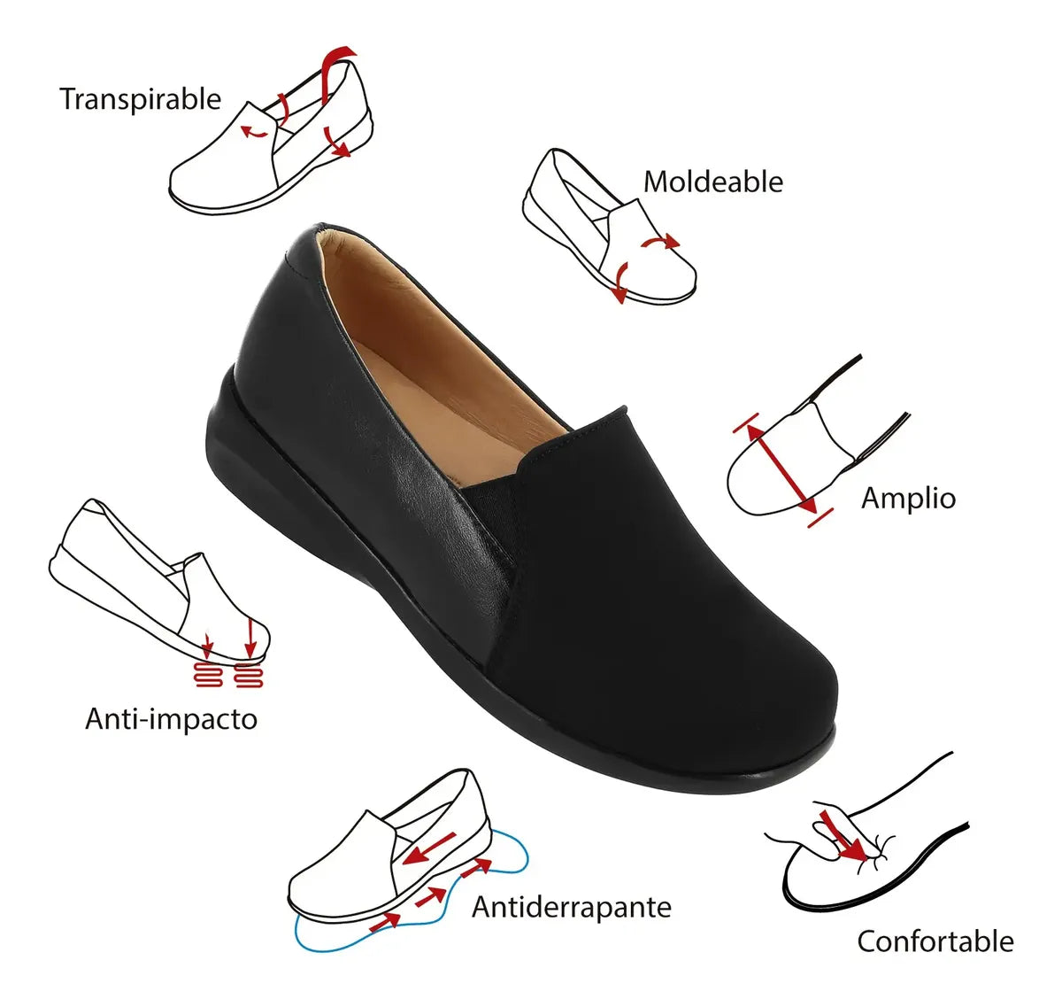 Zapato de Piel Negro 431