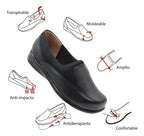 Zapato de Dama de Piel Negro 640