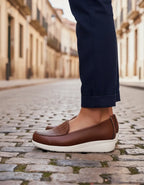 Dama Zapato de Piel 643 COGNAC