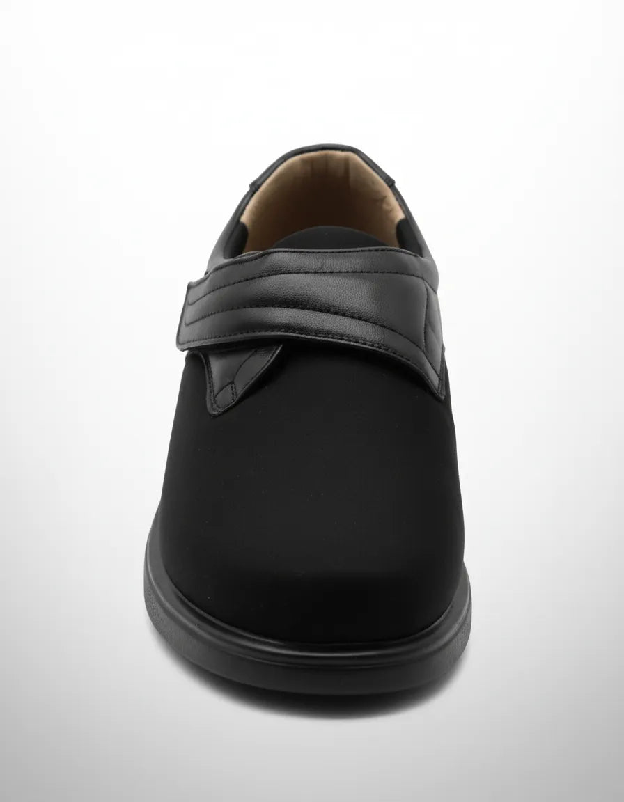 Zapato de Piel de Caballero ajustable Negro 350