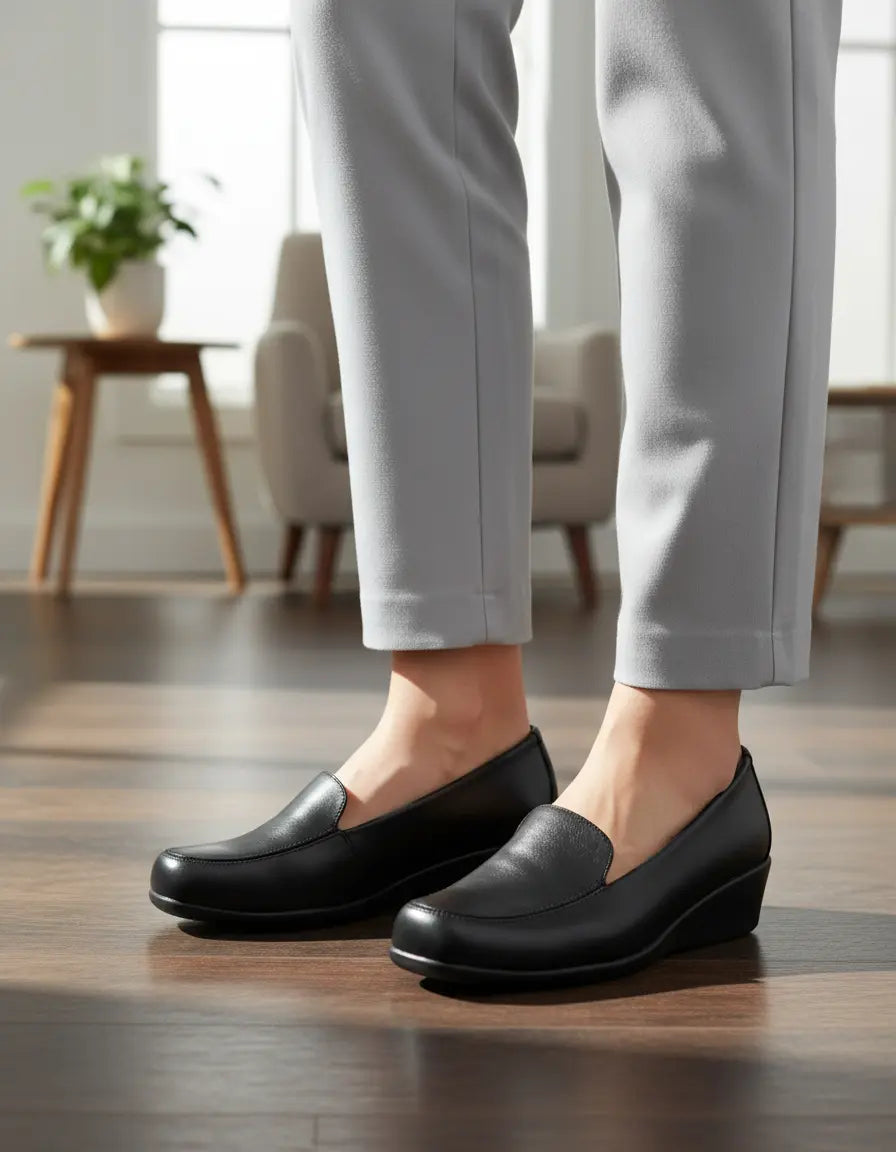 Zapato Piel Negro de Dama 641