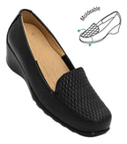 Zapato de Piel Negro de Dama 643C