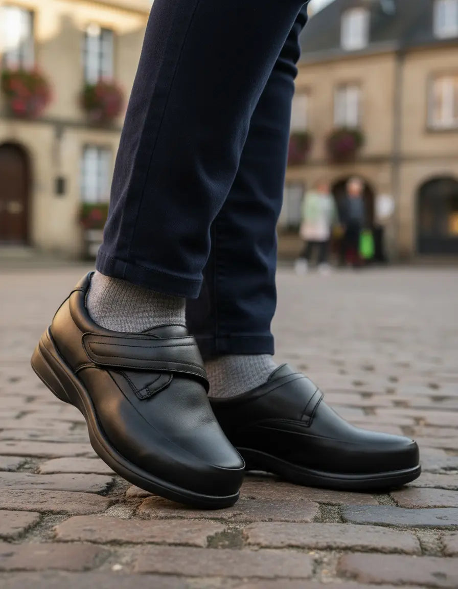 Zapato de Dama De Piel Negro 307