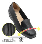 Zapato Piel Negro de Dama 641
