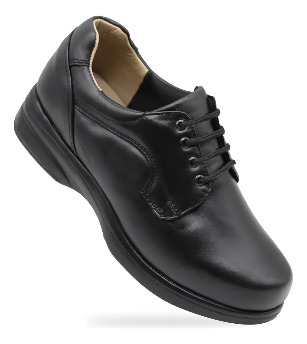 Zapato Piel Negro ajustable de Caballero 338