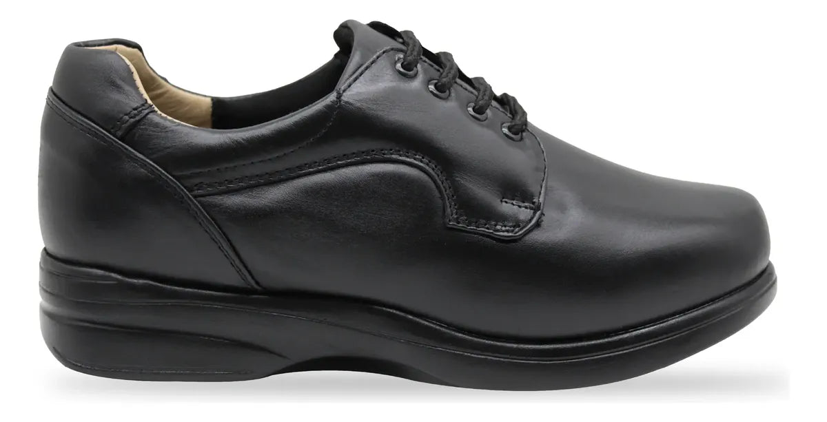 Zapato Piel Negro ajustable de Caballero 338