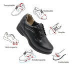 Zapato Piel Negro ajustable de Caballero 338