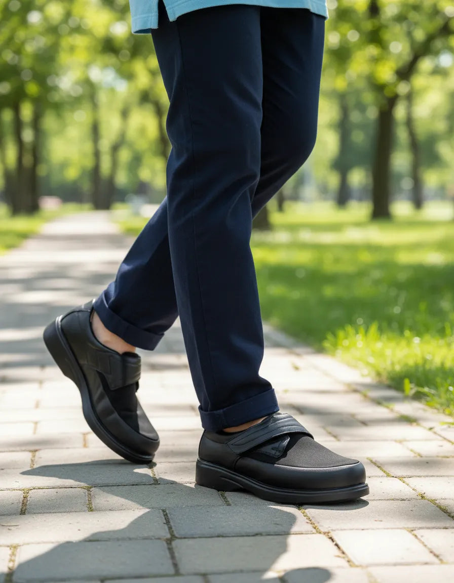 Zapato Negro de Caballero 343 Ajustable