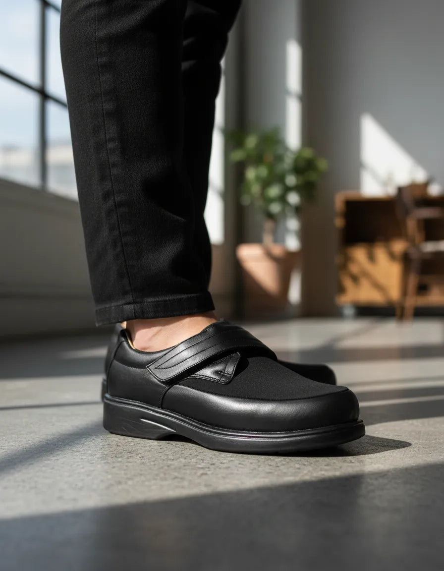 Zapato Negro de Caballero 343 Ajustable