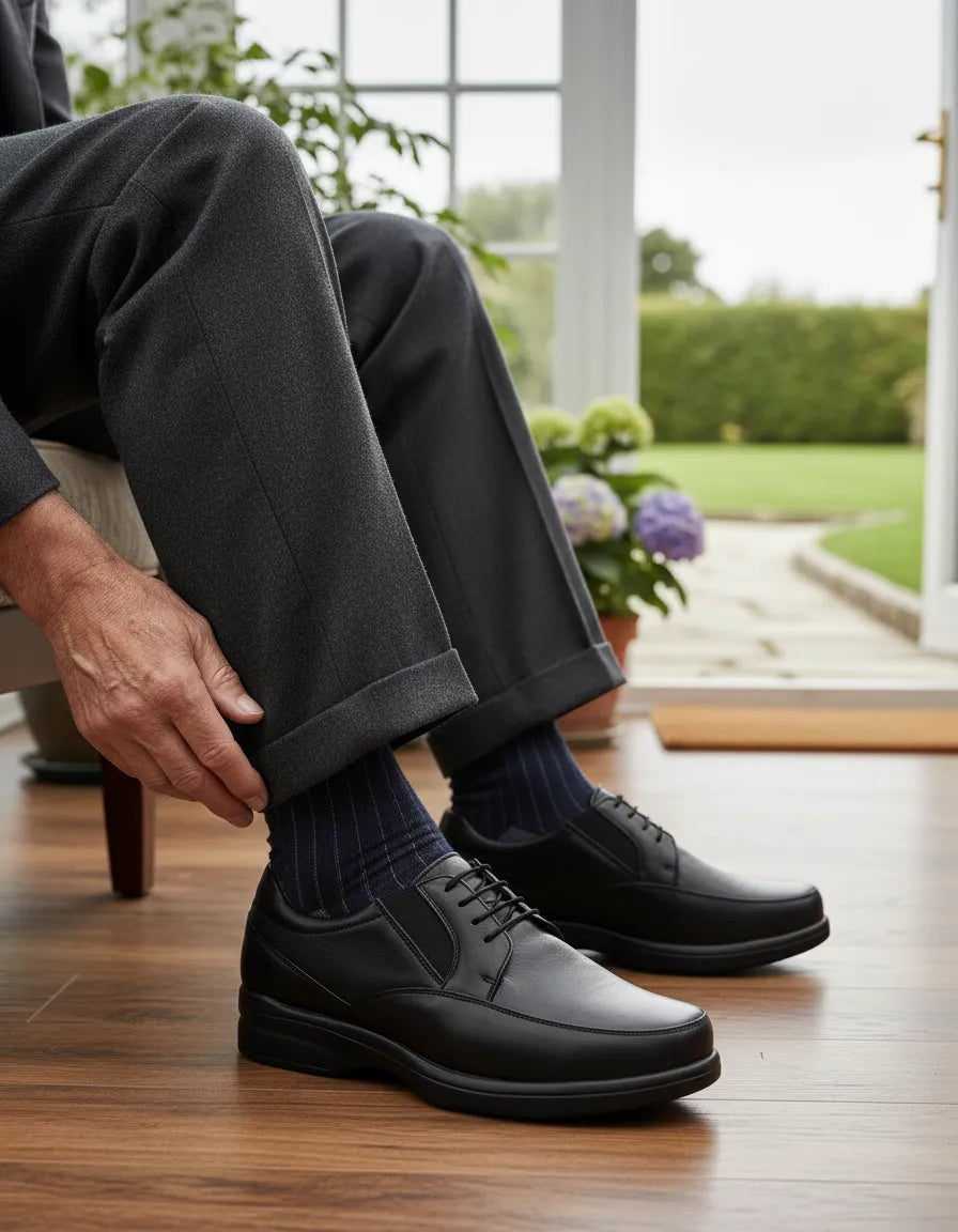 Zapato de Piel negro de Caballero 355