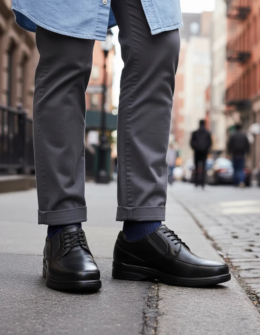 Zapato de Piel negro de Caballero 355